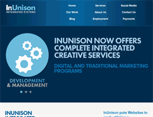 Tablet Screenshot of inunisonltd.com